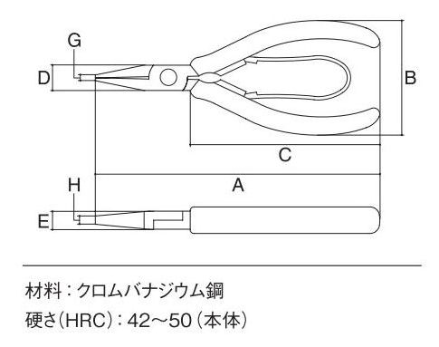 スリーピークス　ミニリードペンチ　ＭＦＰ‐１１５　　　　　　