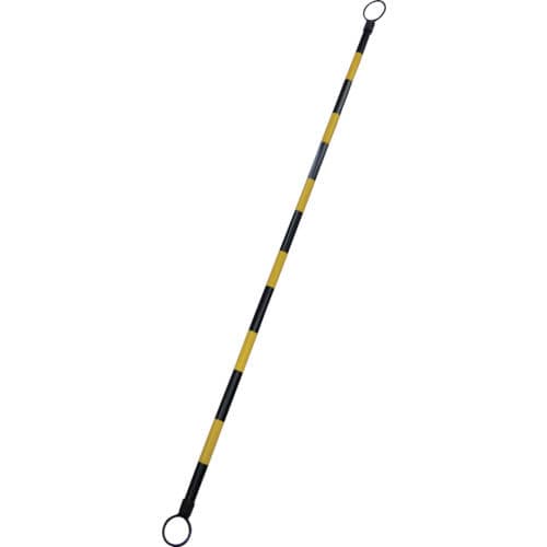 緑十字 コーンバー 黄/黒(トラ) 34mmΦ×2m 反射タイプ ABS樹脂_