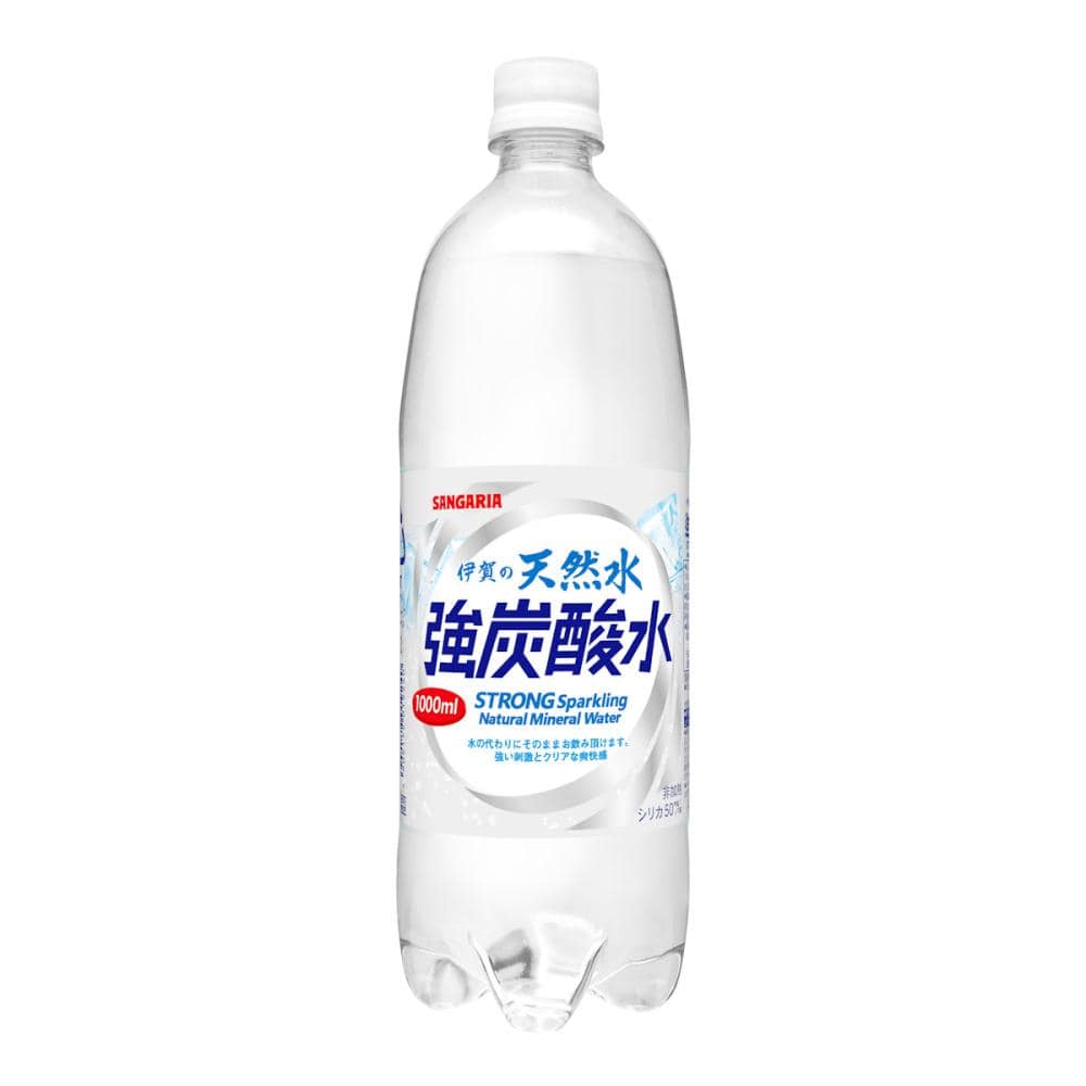 日本サンガリア　伊賀の天然水　強炭酸水　１０００ｍＬ