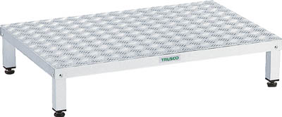 ＴＲＵＳＣＯ　高床式アルミ製ステップ　９００Ｘ６００ＸＨ１９０～２２０＿