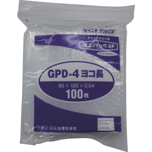 セイニチ　「ユニパックＧＰ」Ｄ－４　ヨコ長　８５×１２０×０．０４　１００枚入＿