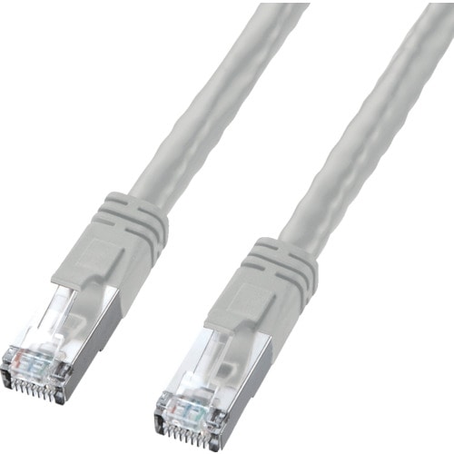 SANWA CAT6 LANケーブル PoE対応タイプ ライトグレー 15m_