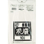 日本サニパック 業務用ポリ袋 ４５Ｌ 透明 １０枚入 Ｌ－４３の通販 