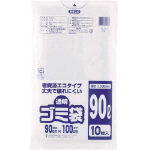ワタナベ　透明ゴミ袋（再生原料タイプ）９０Ｌ　（１０枚入）＿