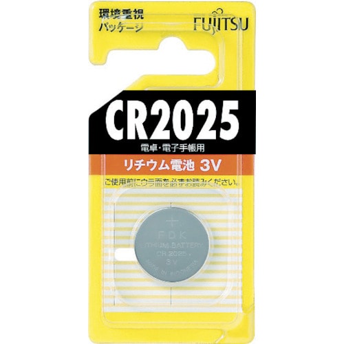 富士通　ＦＤＫ　富士通　リチウムコイン電池　ＣＲ２０２５　（１個＝１ＰＫ）＿