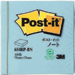 3M ポスト・イット 75X75mm 100枚 ブルー_