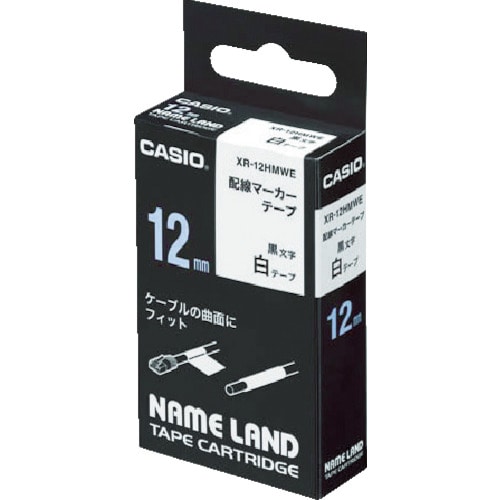 カシオ　ネームランド用配線マーカーテープ１２ｍｍ＿