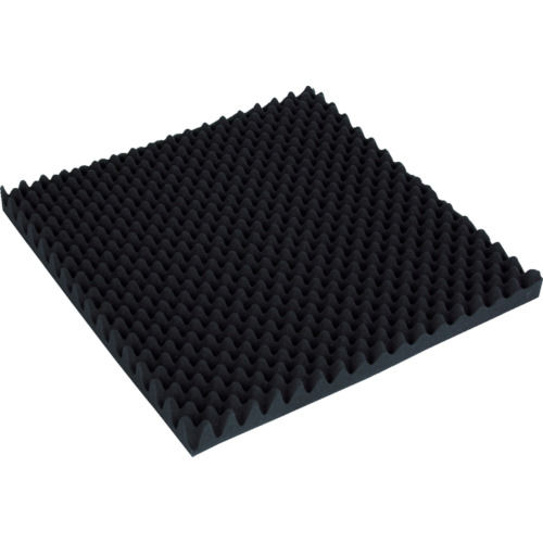 TRUSCO 波状加工ウレタンスポンジシート ソフト 40厚 500X500mm__
