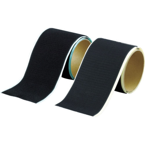 TRUSCO マジックテープセット 弱粘着 16mm×5m 黒(1巻=1セット)__