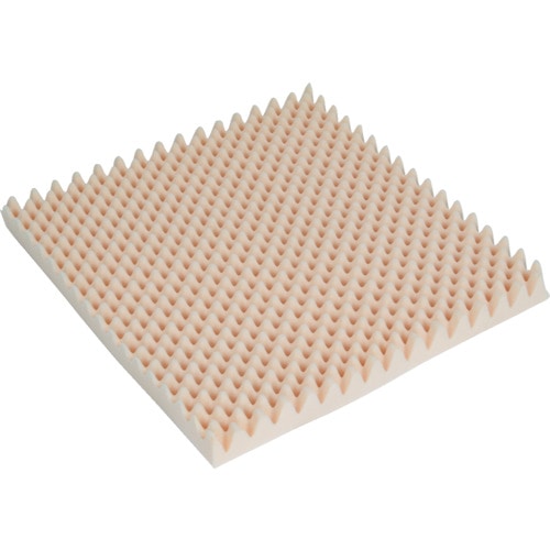 TRUSCO 波状加工ウレタンスポンジシート 低反発 40厚 500X500mm__
