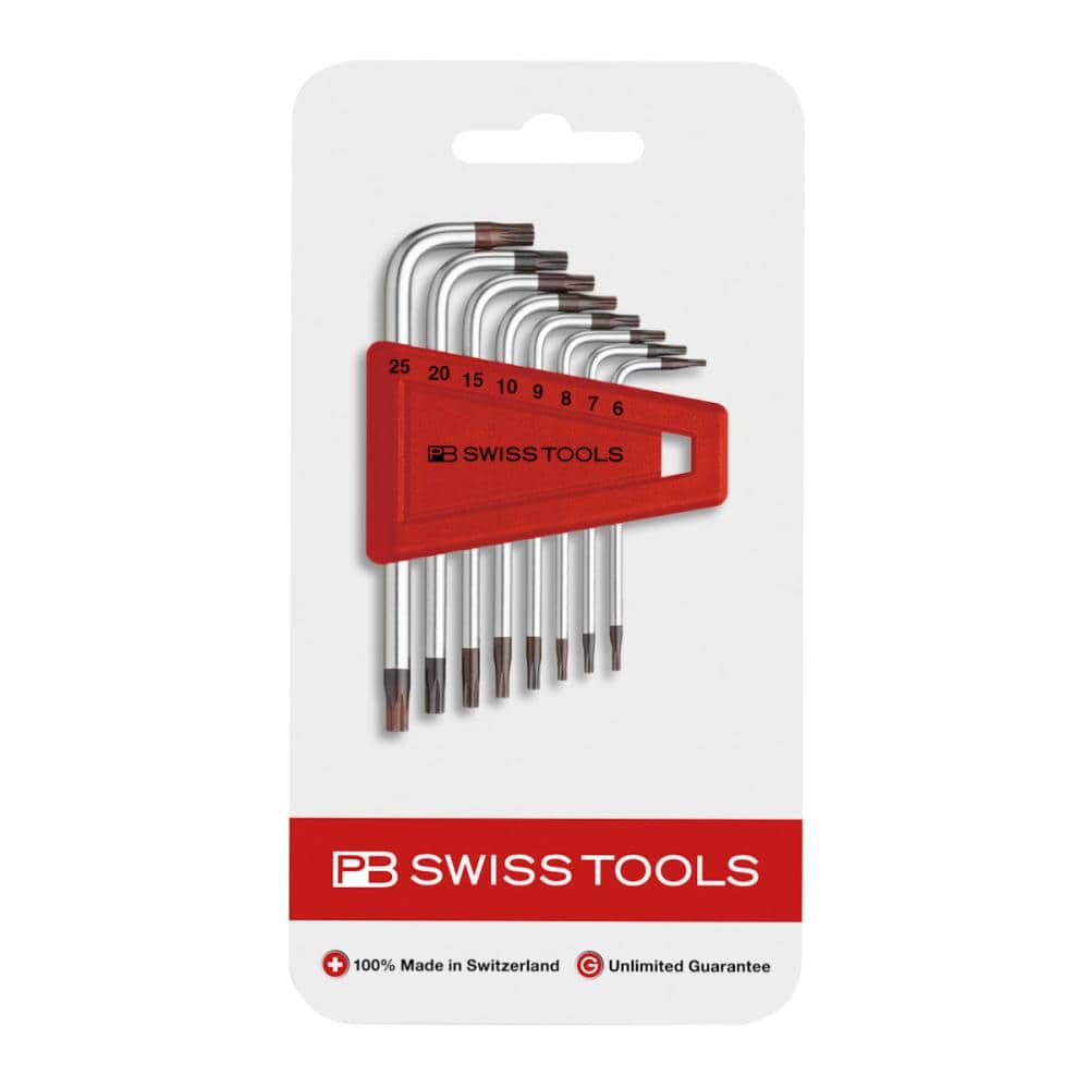 ＰＢ　ＳＷＩＳＳ　ＴＯＯＬＳ　Ｌ型ヘクスローブレンチセット（８本組）４１０Ｈ６－２５ＣＮ＿