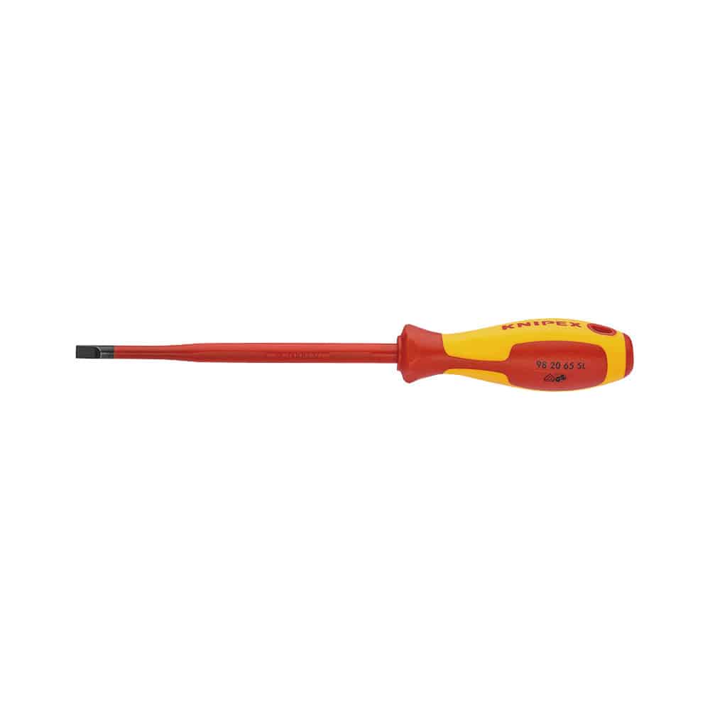ＫＮＩＰＥＸ　１０００Ｖ　絶縁スリムマイナスドライバー　６．５ｍｍ　９８２０－６．５ＳＬ