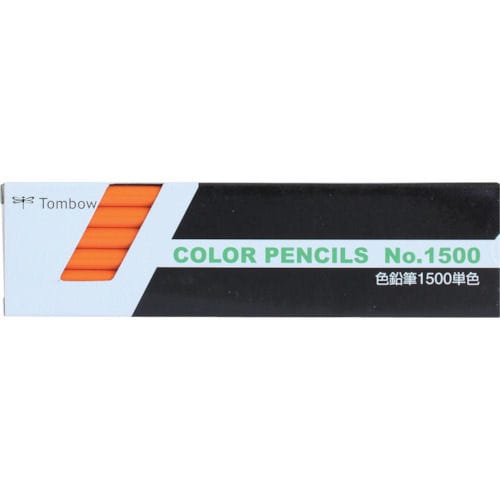 Tombow 色鉛筆 1500 単色 だいだい色_