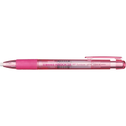Tombow ホルダー消しゴムモノ3.8透明ピンク_