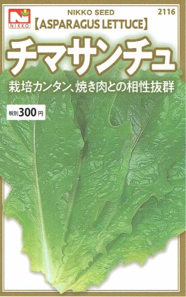 【宅配専用】　葉菜種子　チマサンチュ