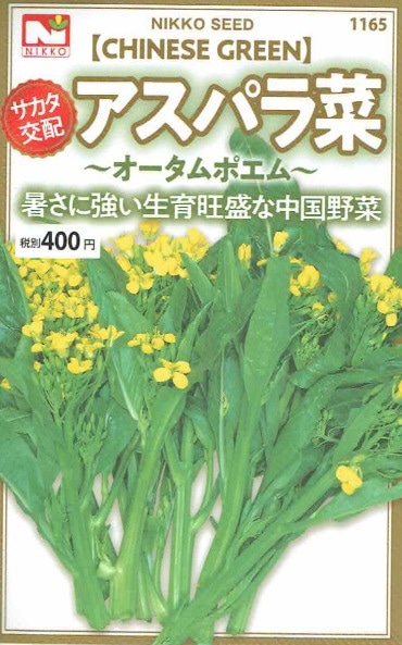 【宅配専用】　葉菜種子　アスパラナ種子　アスパラ菜