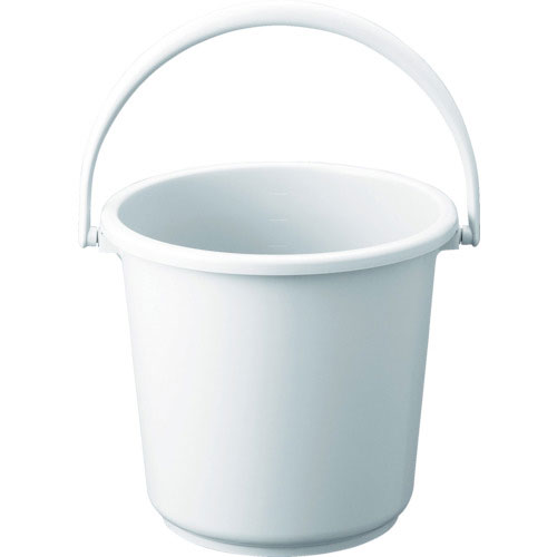 ＴＲＵＳＣＯ　ＰＰカラーバケツ　１０Ｌ　白＿