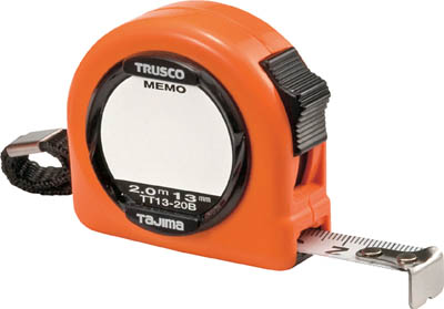 TRUSCO メモプレート付コンベックス ロックタイプ 13mm幅 2.0m_