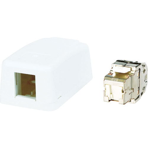 ３Ｍ　Ｃａｔ６Ａ　ＲＪ４５ジャック＋露出型アウトレット（１ポート）＿