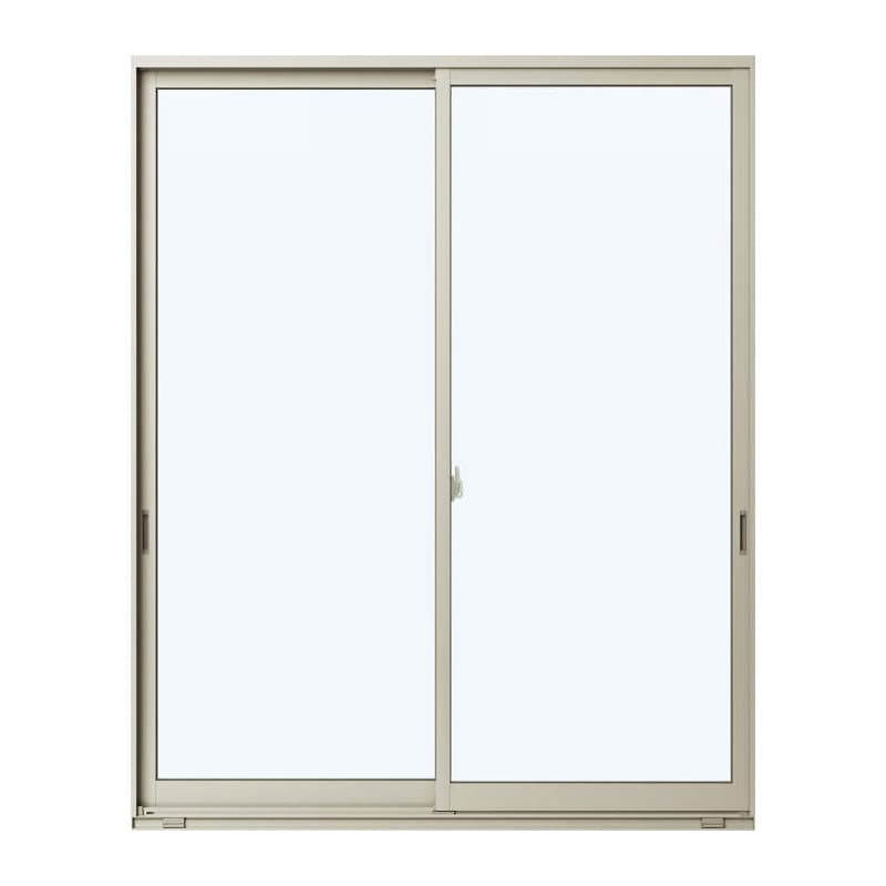 引違い窓　Ｗ１６９０×Ｈ１８３０ｍｍ　ガラス：透明　枠色：プラチナステン　アングルなし