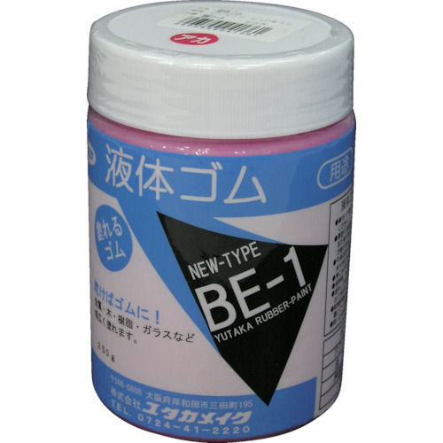 ユタカ ゴム 液体ゴム ビンタイプ 250g入り 赤_