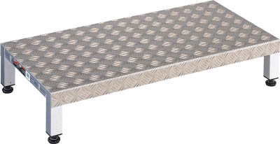 TRUSCO 高床用アルミ製ステップ 900X450XH190~220_