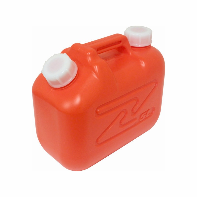 灯油缶ポリタンク　５Ｌ　適合マーク付　赤