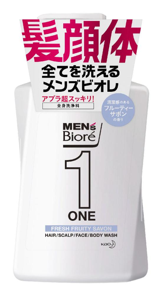 花王　メンズビオレＯＮＥ　オールインワン全身洗浄料　フルーティサボン　本体　４８０ｍＬ