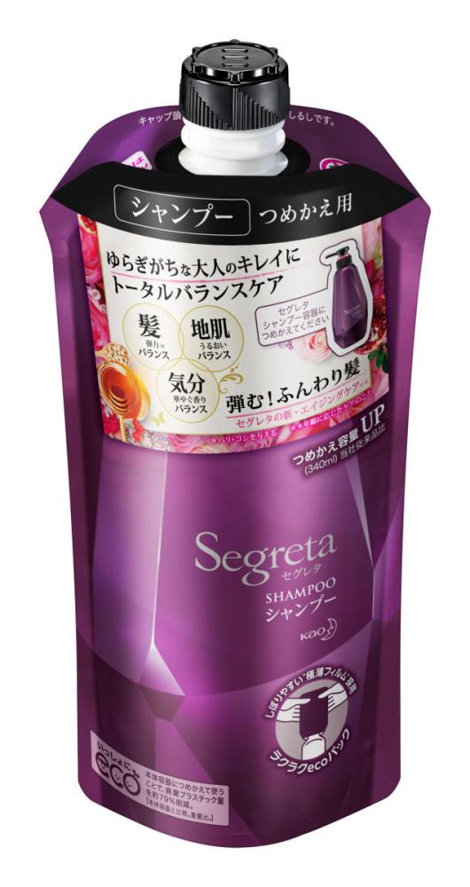 花王　セグレタ　シャンプー　詰替用　３４０ｍＬ