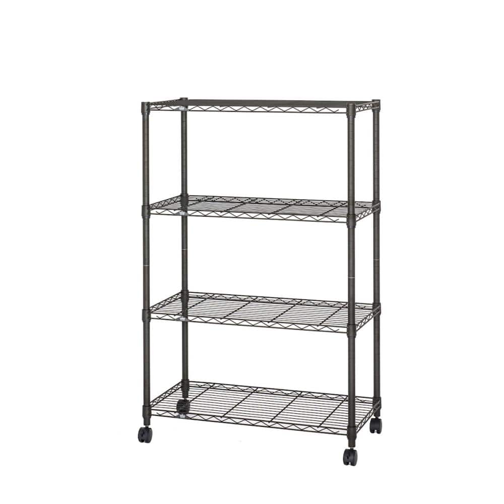 ルミナス ノワールフリーラック 4段 ポール径25mm 幅80cm 高さ125cm NO8012-4