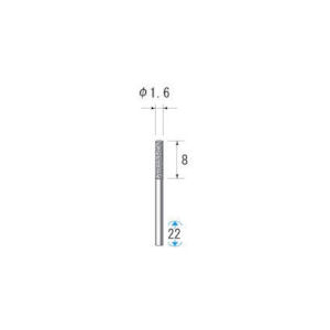 ナカニシ 電着ダイヤモンドバー (1Pk(袋)=5本入)_