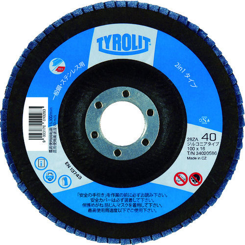 ＴＹＲＯＬＩＴ　フラップディスク　ファイ１００　＃４０＿