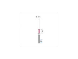 ナカニシ　ミニチュア軸付砥石　ＷＡ　（１Ｐｋ（袋）＝１０本入）＿