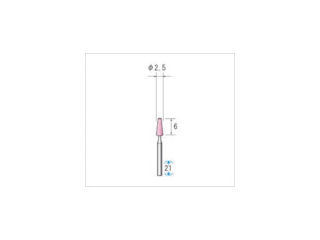 ナカニシ　ミニチュア軸付砥石　ＷＡ　（１Ｐｋ（袋）＝１０本入）＿