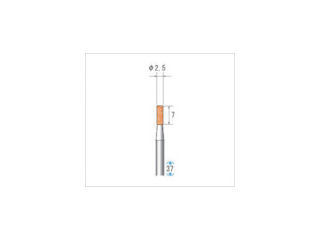 ナカニシ 軸付砥石 (1Pk(袋)=10本入)_