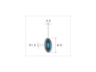 ナカニシ　フェザーゴム砥石　（１Ｐｋ（袋）＝１０本入）＿