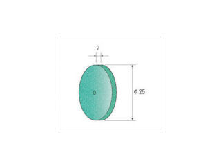 ナカニシ　ホイールゴム砥石グリーン　（１Ｐｋ（袋）＝１０本入）＿