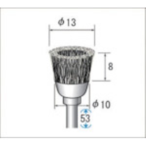 ナカニシ　ワイヤーブラシ　スチール　（１Ｐｋ（袋）＝１０本入）＿