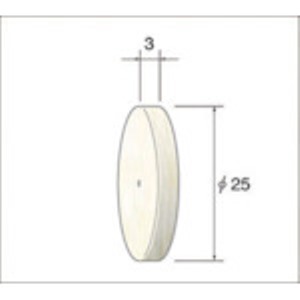 ナカニシ　ホイール型フェルトバフ　（１Ｐｋ（袋）＝１０本入）＿