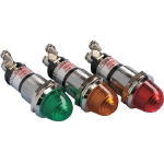 サカズメ　ランプ交換型超高輝度ＬＥＤ表示灯（ＡＣ２００Ｖ接続）　赤　ファイ１６＿