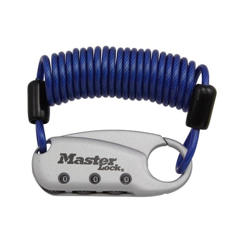 マスターロック　ダイヤル式コイルケーブルロック　１５５９ＪＡＤＢＬＵ