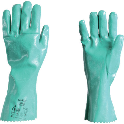 アンセル　耐薬品手袋　ソルニット　３９－１２２　Ｍサイズ＿