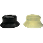 ＣＯＮＶＵＭ　吸着パッド　平型トメネジ取付　Φ８０　ニトリルゴム　黒色＿