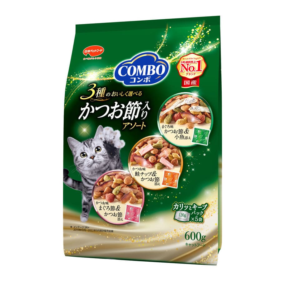 日本ペットフード　コンボ　キャット　かつお節入りアソート　６００ｇ