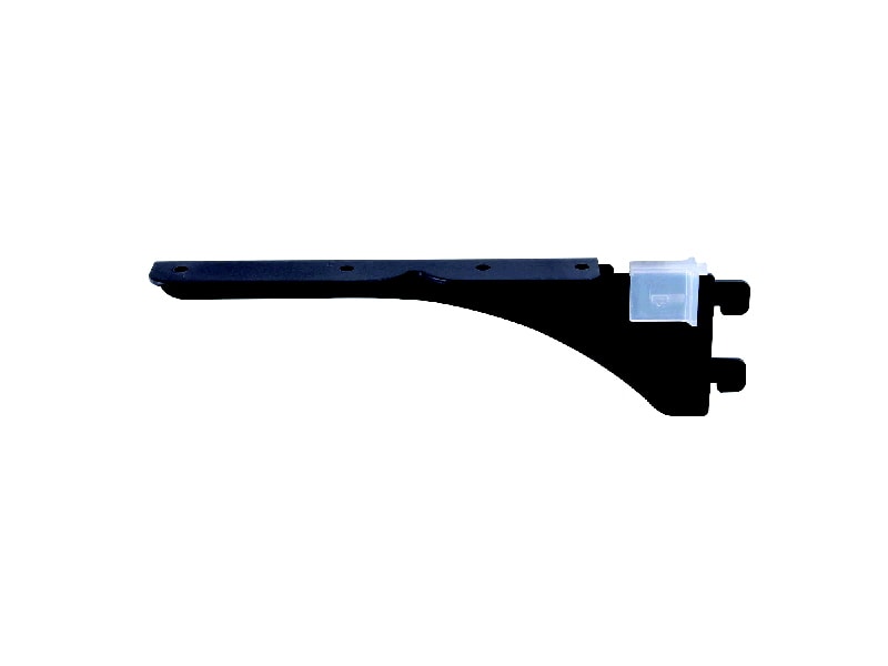 １×４ピラシェル棚受　ＷＰＳ００８　２枚用左　１６７ｍｍ　黒