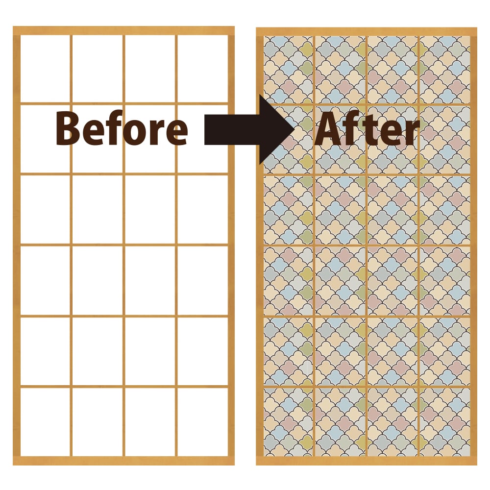 デコ障子紙 アラビアン グリーン の通販 ホームセンター コメリドットコム