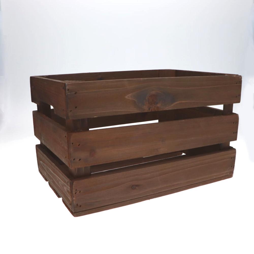 木製ガーデンボックス　小　ダークブラウン