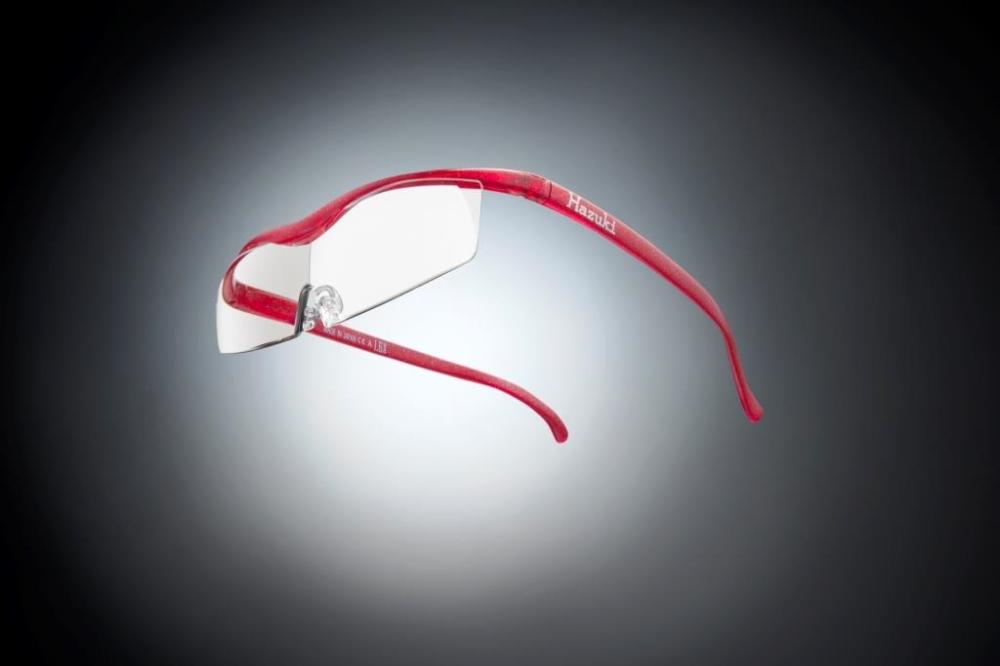 ハズキルーペ　コンパクト　クリア　１．６倍　ルビー