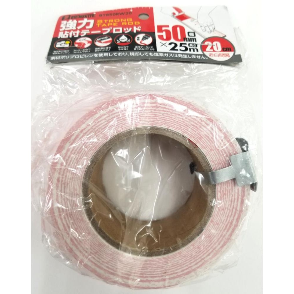 BM(ビッグマン) 強力貼付テープロッド50 25 赤白20