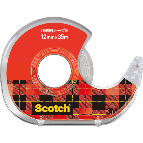 ３Ｍ　スコッチ　超透明テープＳ　１２ｍｍＸ３５ｍ　ディスペンサー付＿